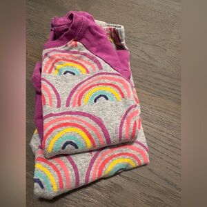 Lot of 2 Hatley Organic Cotton Pajamas - Pegasus & Rainbow Prints - Size 4